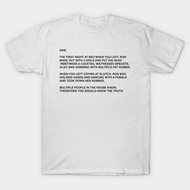 the letter T-Shirt by BustedAffiliate